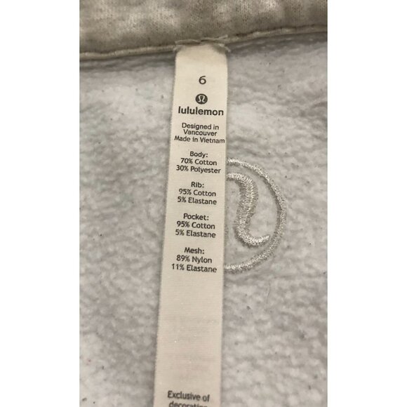 Lululemon Radiant Jacket II Heathered Light Ivory Gray Size 6 - Picture 4 of 6